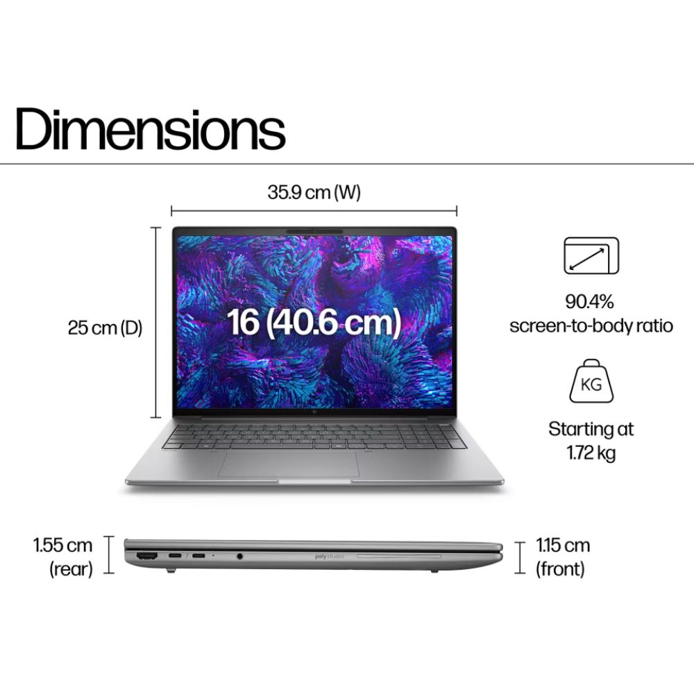 HP ZBook 8 G1i 16 inch Mobile Workstation PC