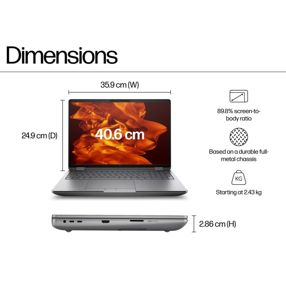 HP ZBook Fury G1i 16 inch(32gb)Mobile Workstation PC - Data Science