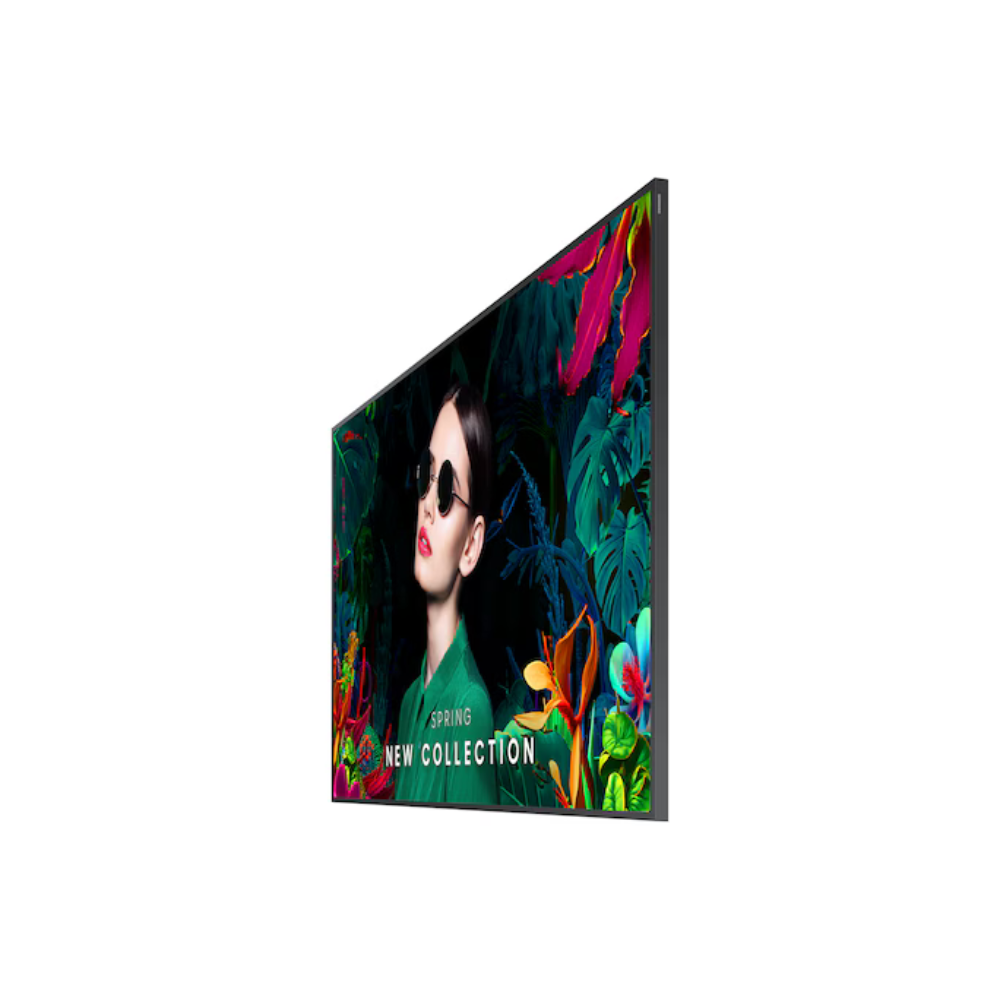 Samsung QM55C 55‑inch 4K UHD Smart Signage Display close‑up of the non‑glare screen surface
