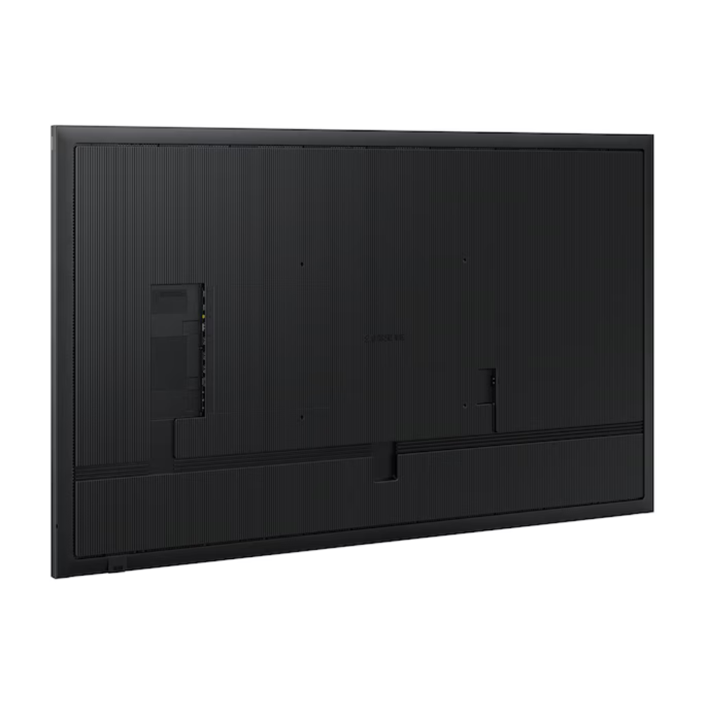 Samsung QM55C 55‑inch 4K UHD Smart Signage Display displaying a vibrant 4K advertisement