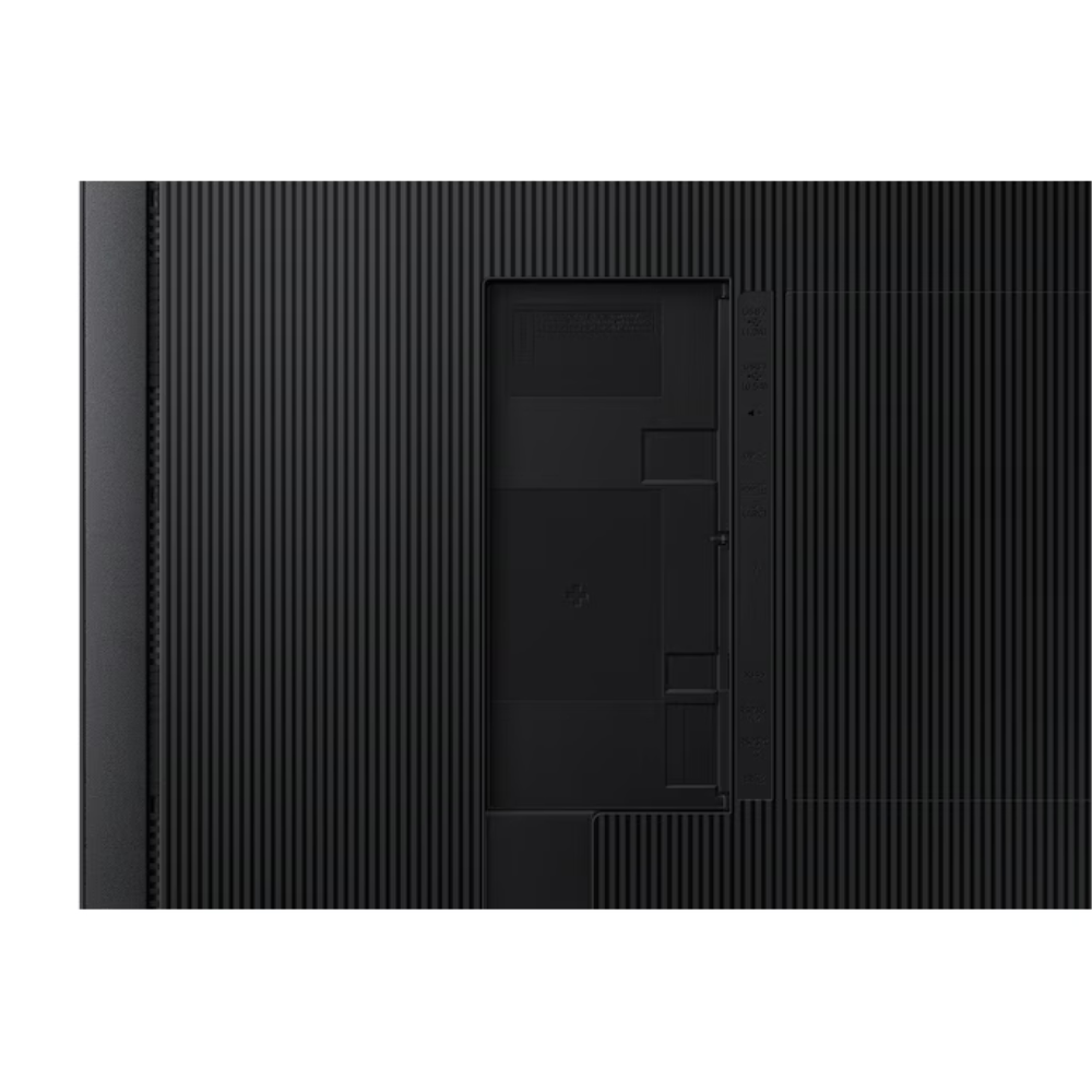 Samsung QM55C 55‑inch 4K UHD Smart Signage Display rear panel showing connectivity ports
