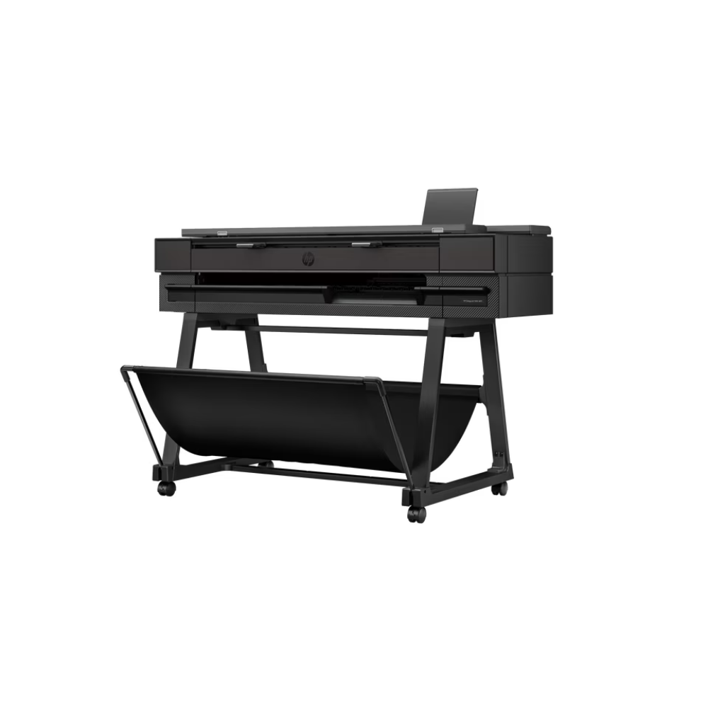 Black printer on a white background