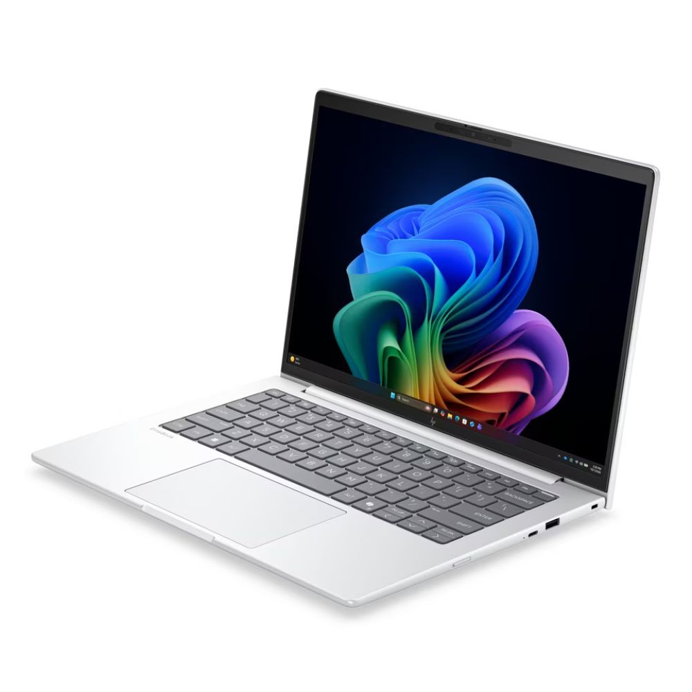 HP EliteBook 8 G2i 14‑inch Next Gen AI Business Laptop – top view emphasising the thin bezel around the screen