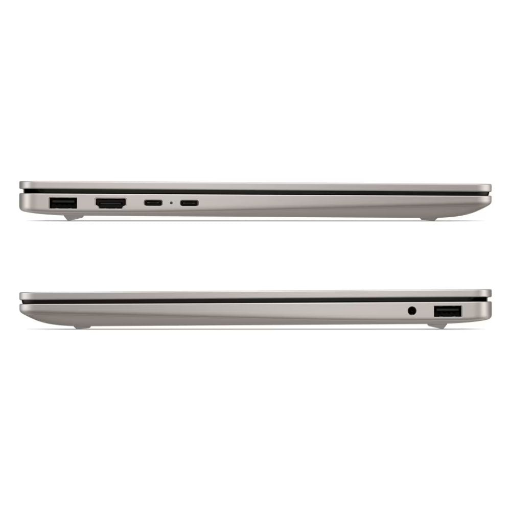 Onmibook laptop side view of ports