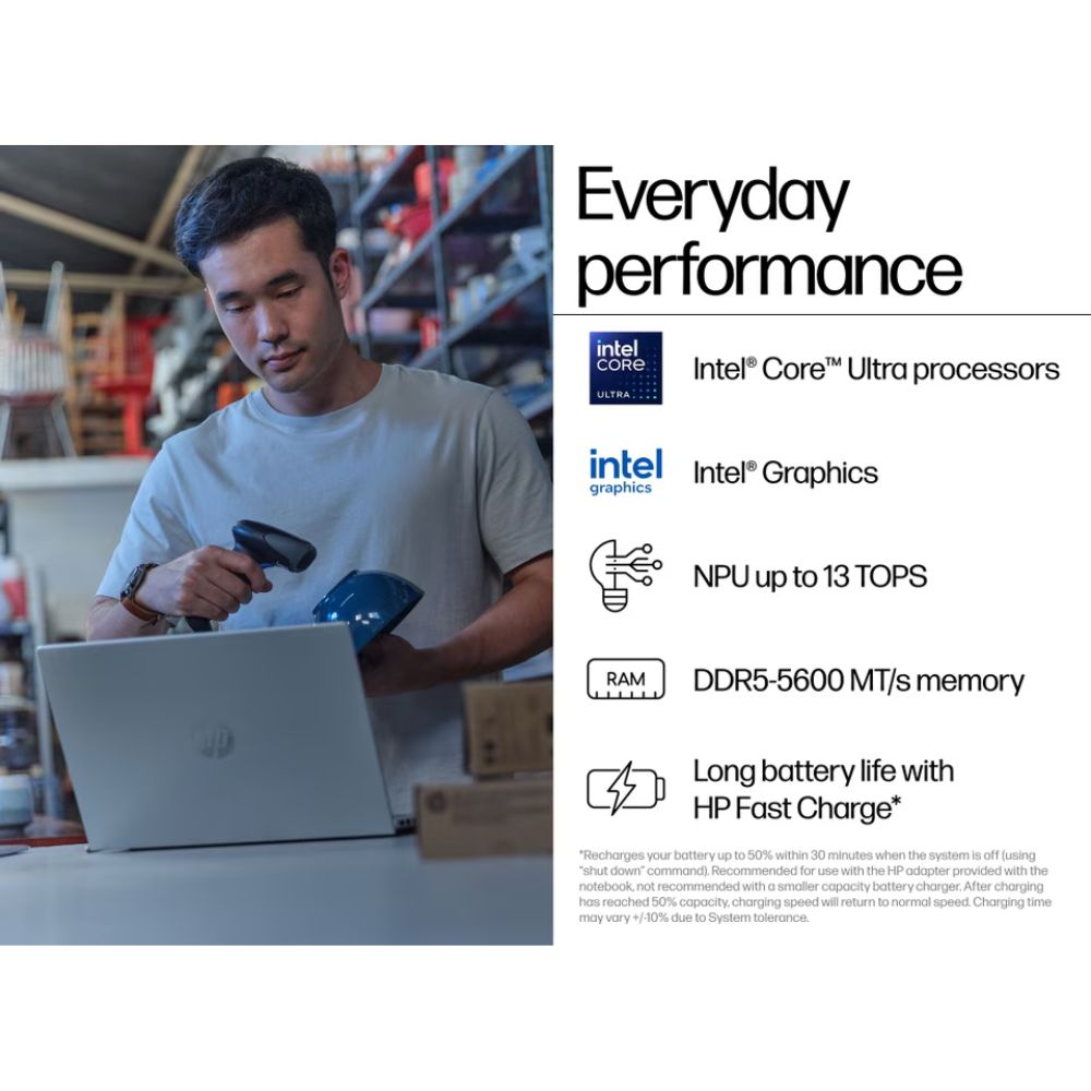 HP ProBook 4 G1i 14-inch AI Business Laptop – Intel Core Ultra 5 225U, 16GB RAM, 512GB SSD, Windows 11 Pro, WUXGA