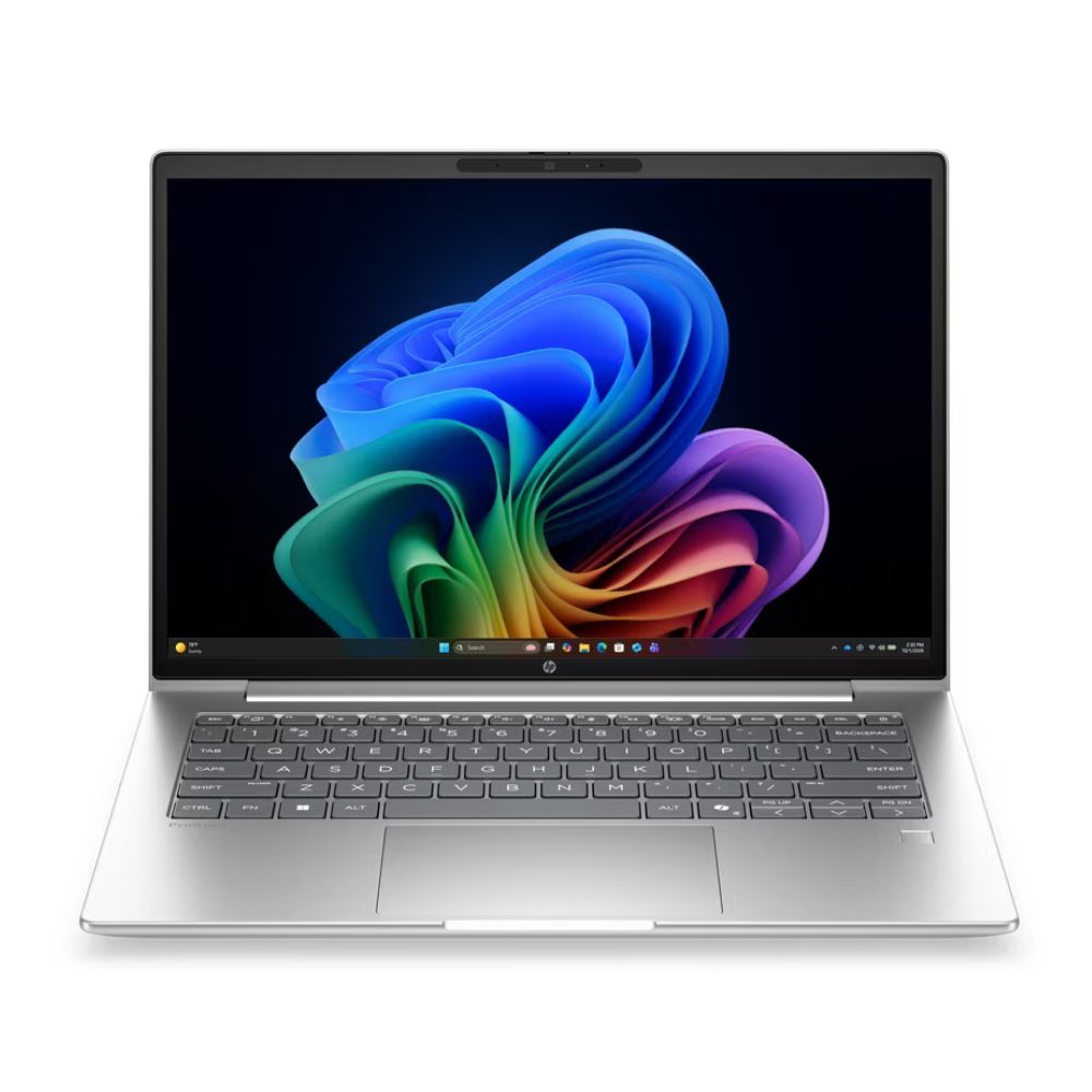 HP ProBook 4 G2i 14‑inch Next Gen AI Business Laptop – sleek silver chassis angled left