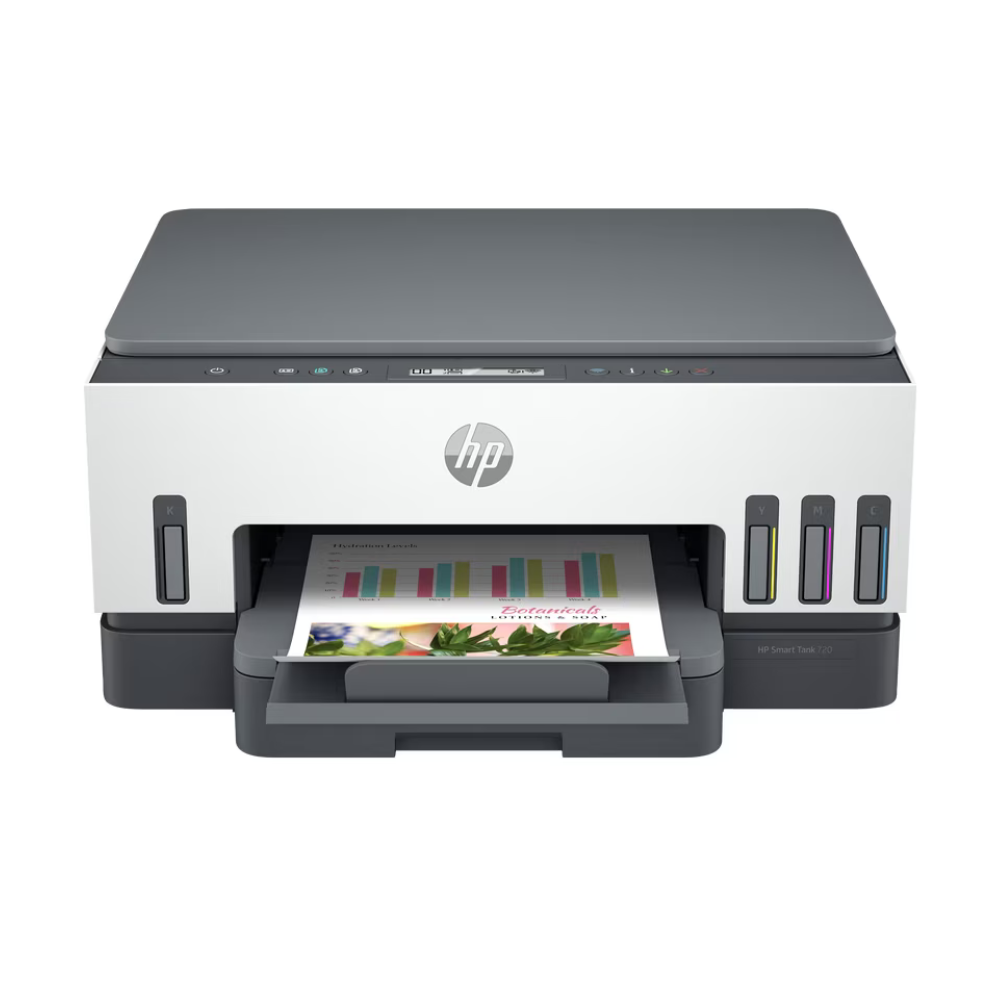 HP Smart Tank 720 All-in-One Color Printer – Wireless, Auto Duplex & Scan | 1 year Warranty-6UU46A